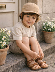 Kinder Cord Cap beige