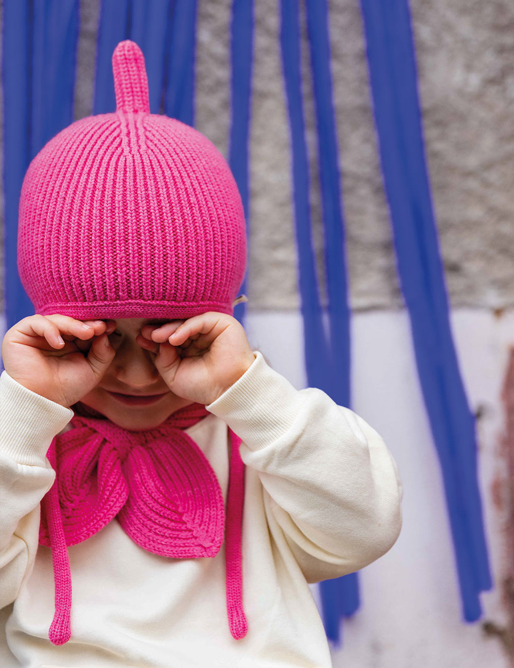 - Chapô – Oh pink flamingo SCHLEIFENSCHAL gestrickt