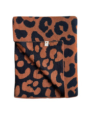Baby blanket LEO brown/black