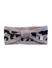 Kinderstirnband LEO beige/schwarz