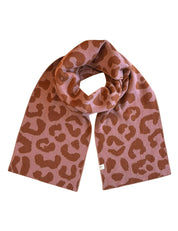 Children's scarf LEO pink/brown