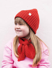 Baby Schleifenschal rot