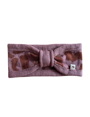 Children's headband LEO brown/pink