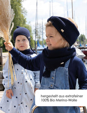 Rundschal LOOPI tiefseeblau