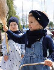 Tube scarf for children LOOPI dark blue