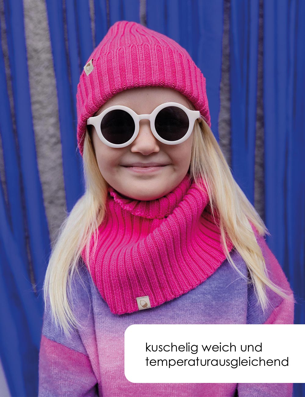Bio Pink Mini Mütze – Oh 100% Chapô - Beanie Merino im Me Look