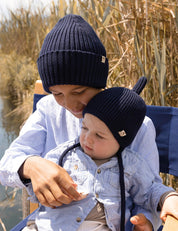 Kinder Beanie dunkelblau