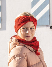 Barnpannband ELLA rött