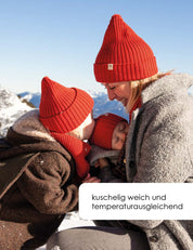 BEANIE rust red