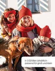 BEANIE rust red