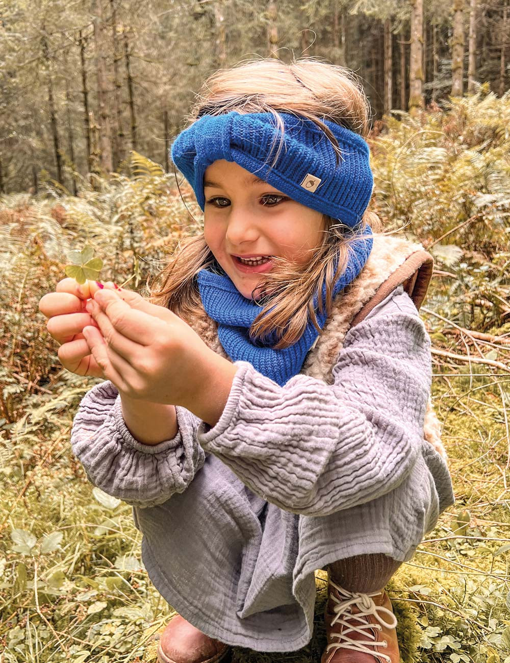 Stirnband ELLA koboldblau S Kleinkind